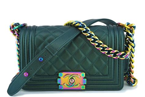 chanel green mermaid boy bag|coco Chanel boys bag.